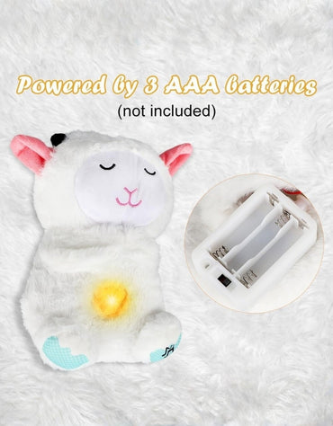 Cuddly Toy Slumber Sheep with Heartbeat