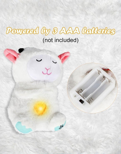 Cuddly Toy Slumber Sheep with Heartbeat