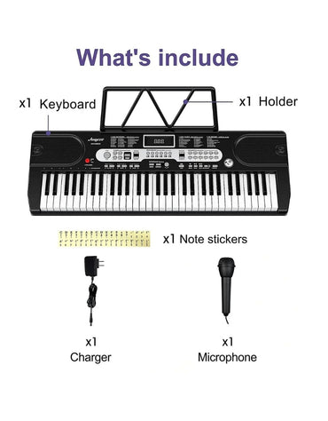 Piano 61 Key Keyboard Piano for Beginner & Professional