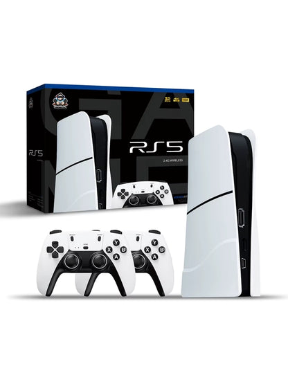 RS5 Game box 46,000+ Classic Games 2 Wireless Controllers & 4K HDMI Plug & Play