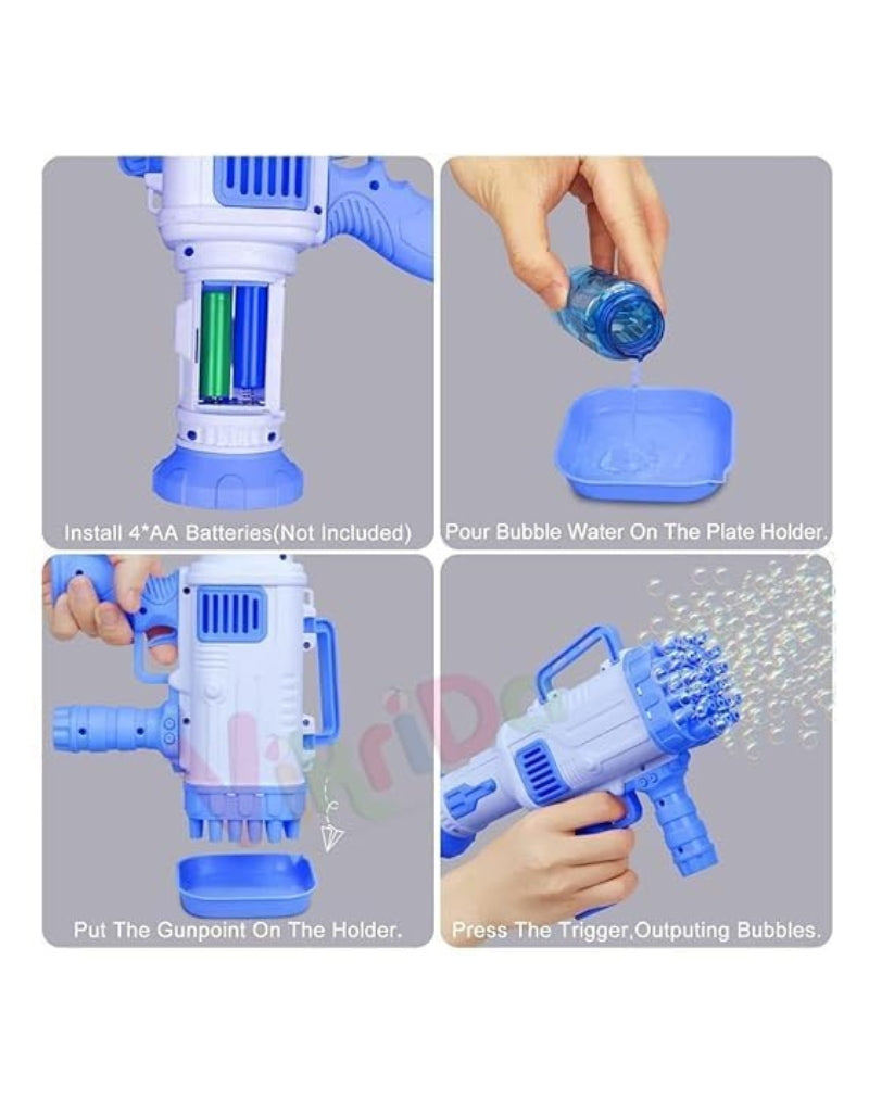 32 Holes Bubble Gun with Solution