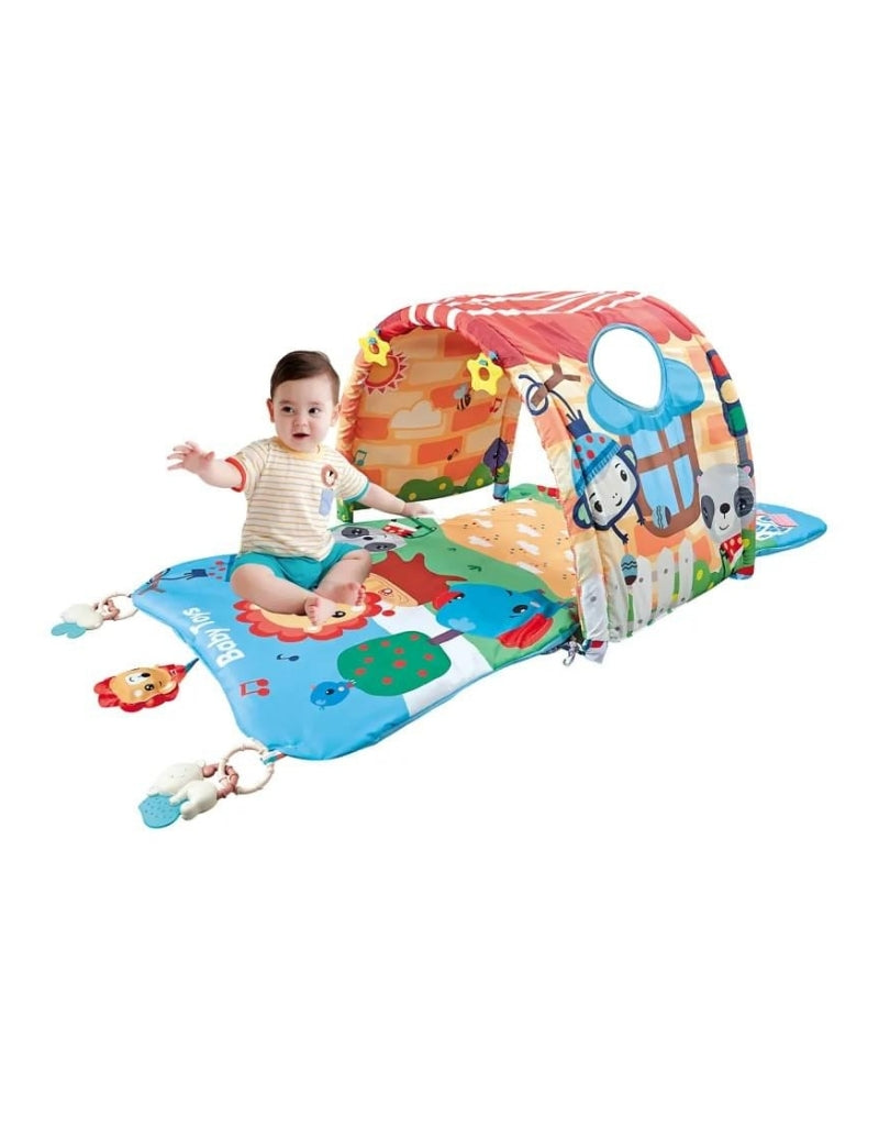 4 in 1 Funny Tunnel Soft Crawling Gym Baby Play Mat