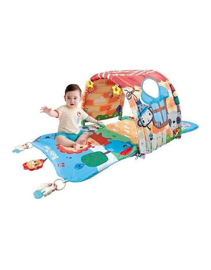 4 in 1 Funny Tunnel Soft Crawling Gym Baby Play Mat