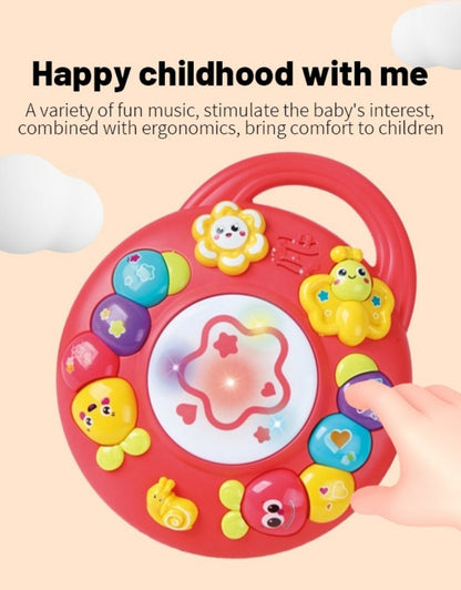 Baby Musical Hand Drum Toy with Lights and Sounds