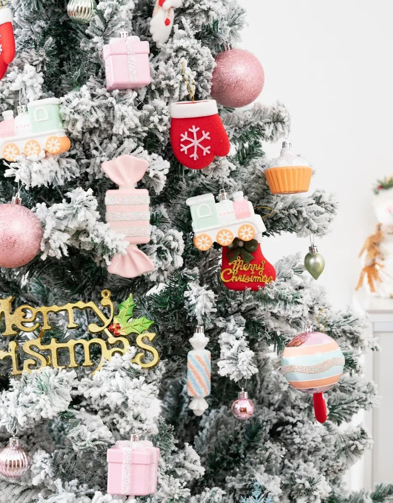 Set of 80 PCS Pastel Christmas Ball Ornaments