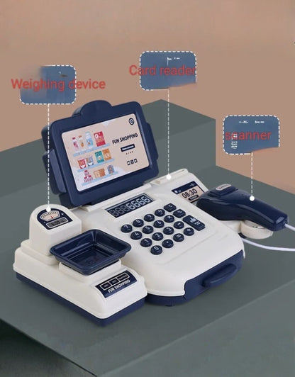Kuromi Cash Register Toys with Calculator Pretend Play House