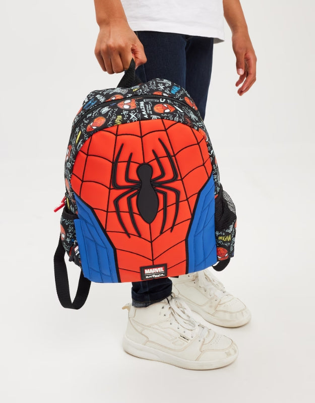 𝗦𝗺𝗶𝗴𝗴𝗹𝗲 Spider Man Junior Character Hoodie Backpack