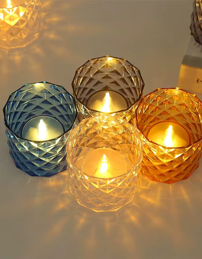 Light Plastic Led Electronic Candle Light Lamps