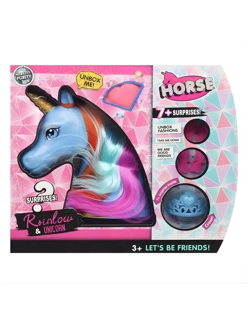 Light Unicorn Hairstyle Mannequin With Sound Surprises