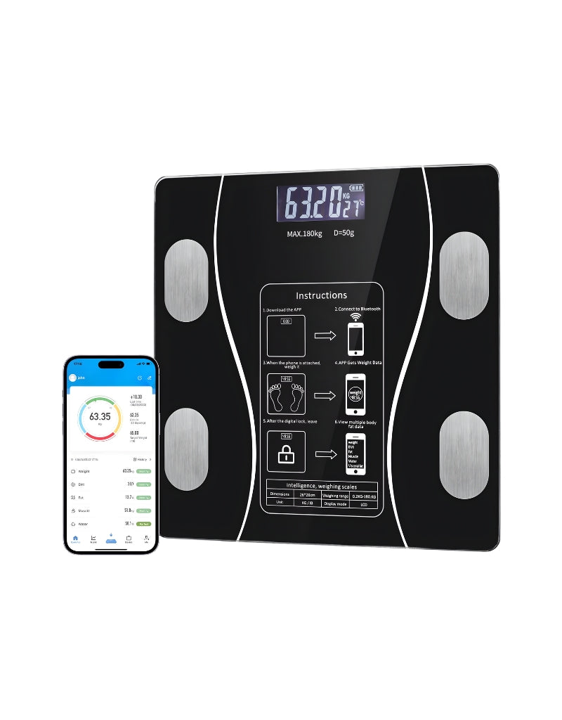 Digital Bathroom Scale Bluetooth Weighing Body Fat Balance