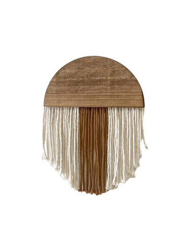 Modern Fringed Tapestry Wall Hanging Handmade Boho Art Decor For Nursery Apartment Bedroom 25x30 CM