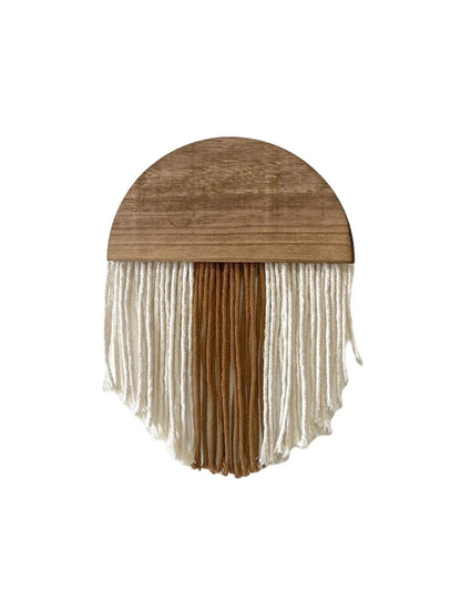 Modern Fringed Tapestry Wall Hanging Handmade Boho Art Decor For Nursery Apartment Bedroom 25x30 CM