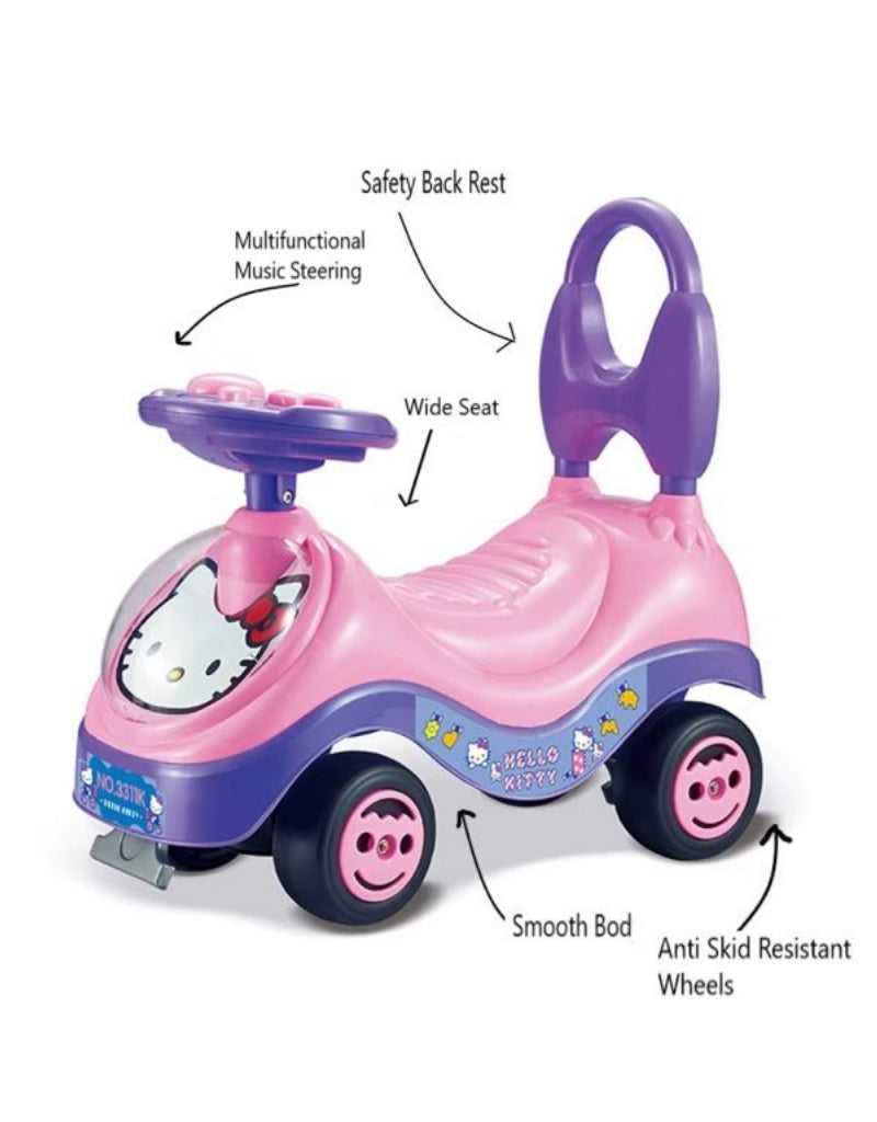 Ride On Push Rider for Babies with Music-Hellokitty