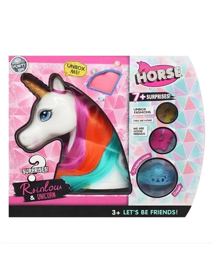 Light Unicorn Hairstyle Mannequin With Sound Surprises