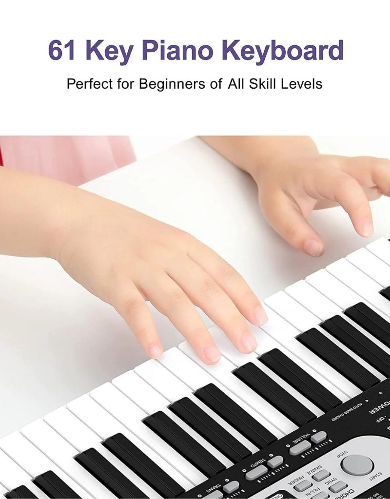 Piano 61 Key Keyboard Piano for Beginner & Professional