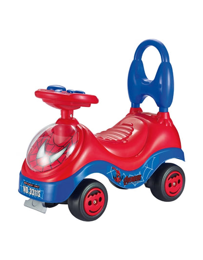 Spiderman Ride On Car For Toddlers Push Along Sit on Car
