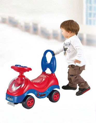 Spiderman Ride On Car For Toddlers Push Along Sit on Car