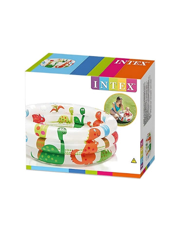 𝗜𝗻𝘁𝗲𝘅 57106NP Dinosaur 3 Ring Baby Pool 61x22cm