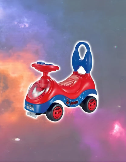 Spiderman Ride On Car For Toddlers Push Along Sit on Car