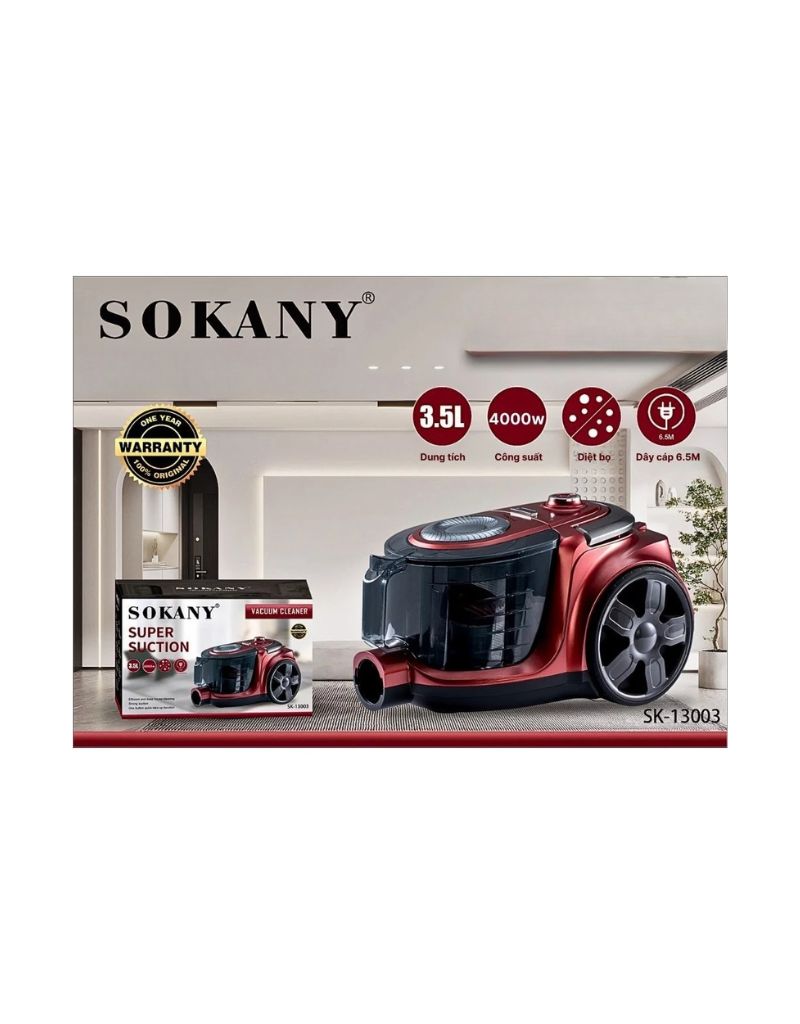 𝗦𝗼𝗸𝗮𝗻𝘆 High Power Vacuum Cleaner 4000W