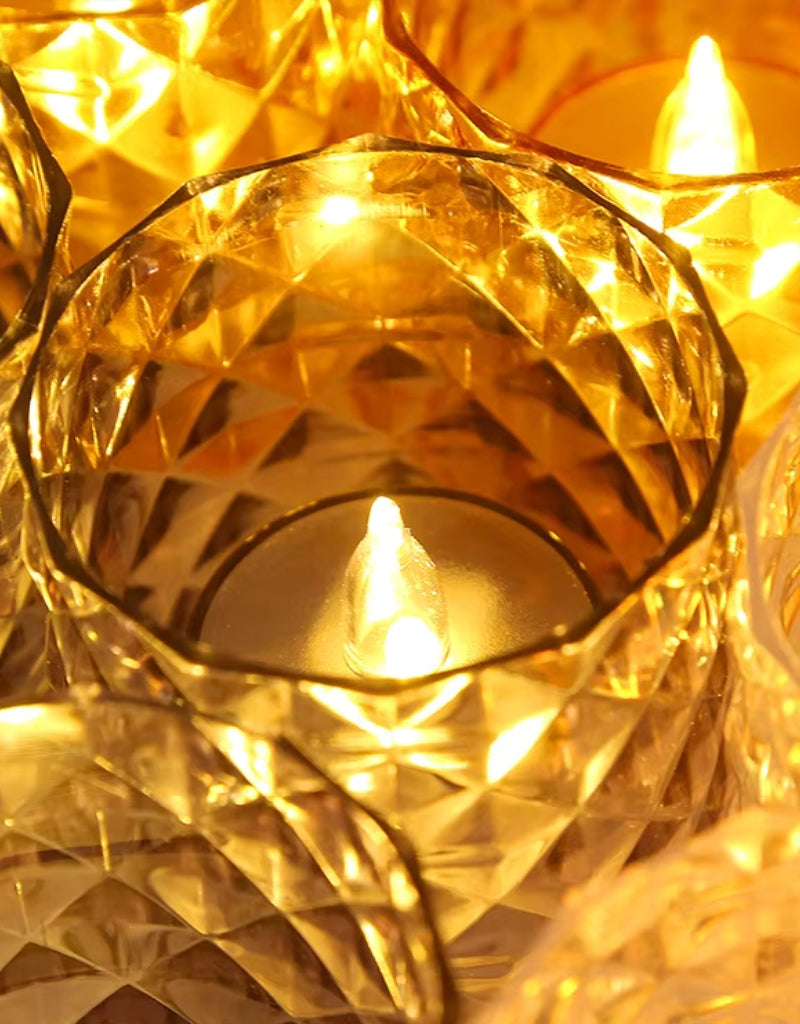 Light Plastic Led Electronic Candle Light Lamps