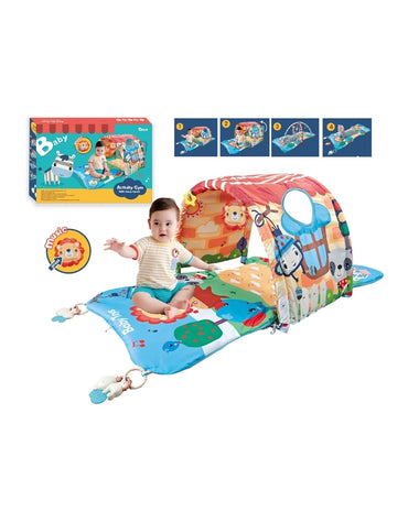 4 in 1 Funny Tunnel Soft Crawling Gym Baby Play Mat