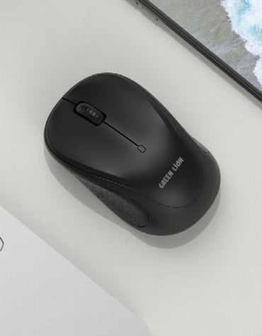 𝗚𝗿𝗲𝗲𝗻 𝗟𝗶𝗼𝗻 G50 Wireless Mouse 1200DPI Resolution Black