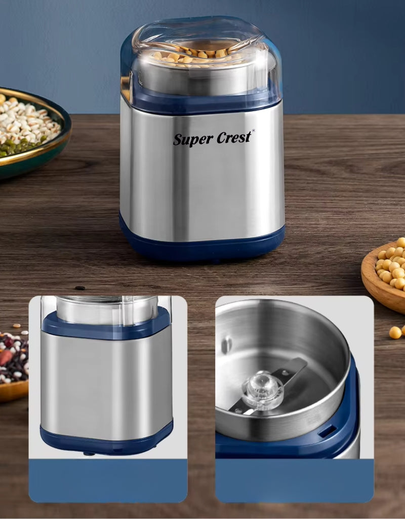 Super Crest 200W Electric Coffee Grinder Small Household