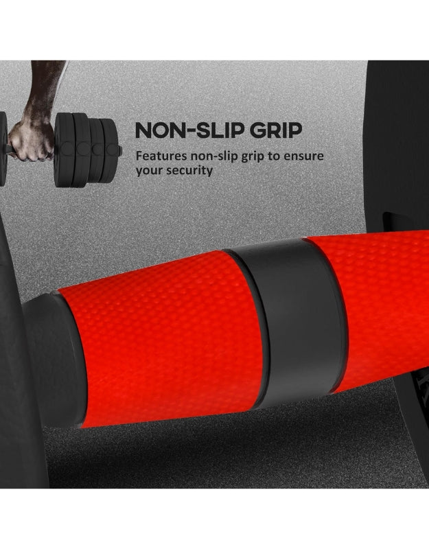 2 In 1 Adjustable Dumbbells Non-Slip Weight Set 20kg To 40kg