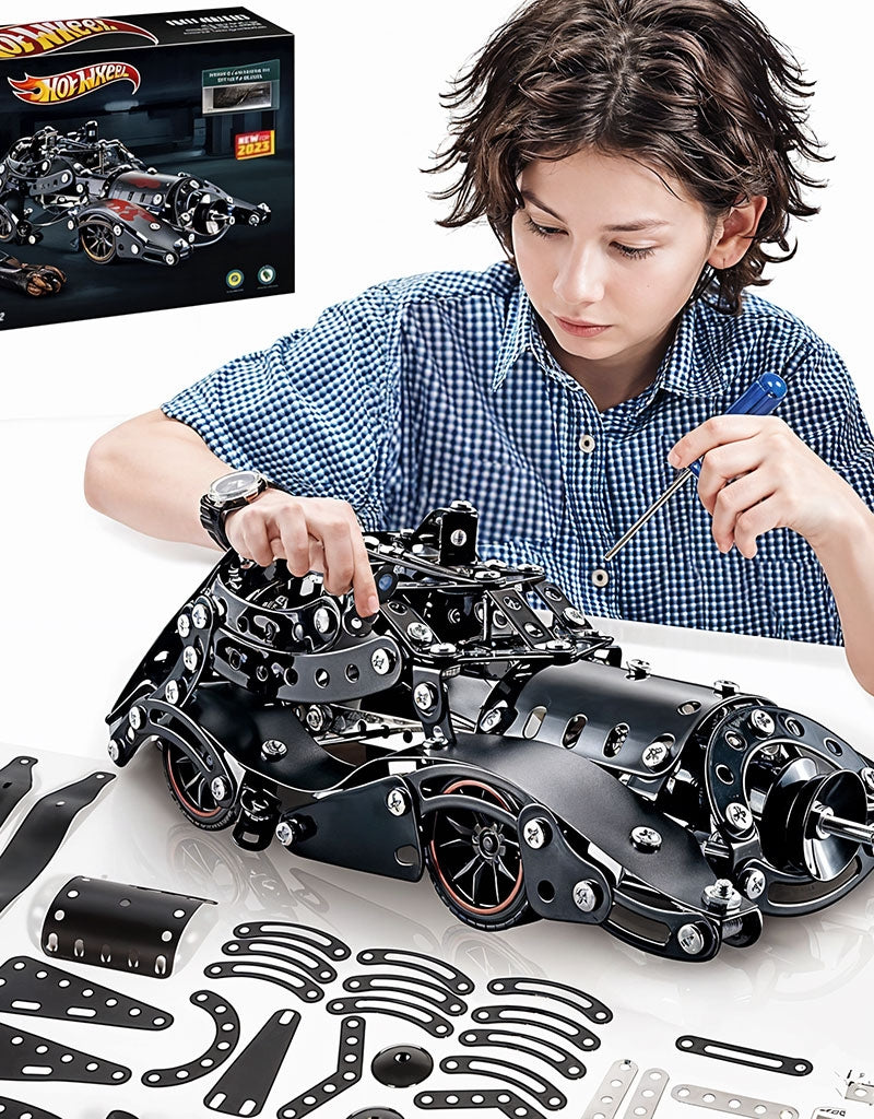 𝗛𝗼𝘁𝗪𝗵𝗲𝗲𝗹 332 PCS Metal Car Model Building Toys