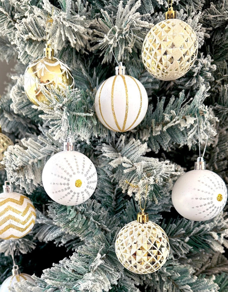 Plastic Balls Christmas Tree Hanging Decoration 30 PCS