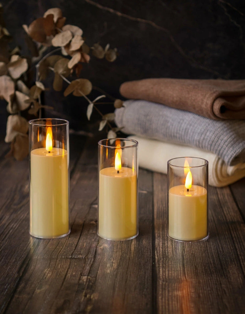 Bullet Flameless Flickering Candle Lights Battery Powered