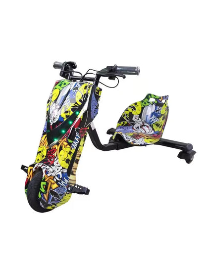 Tricycle 3 Wheels Electric Scooter LED Display 36V Fun Drifting For Kids & Adults