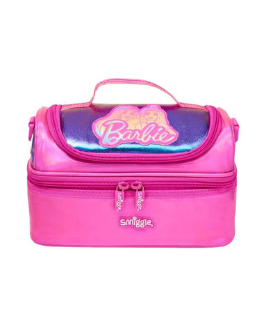 𝗦𝗺𝗶𝗴𝗴𝗹𝗲 Pink Barbie Double Decker Lunchbox With Strap