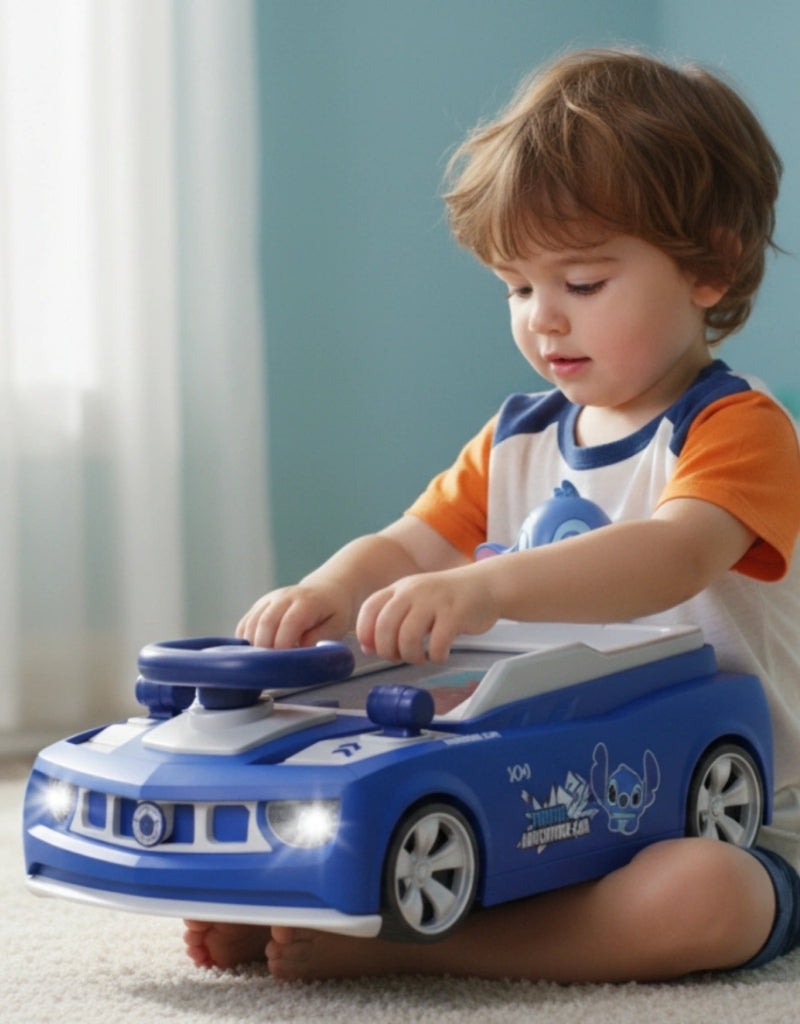 Backlight And English Language Learning Stitch Car Simulator With Melodies