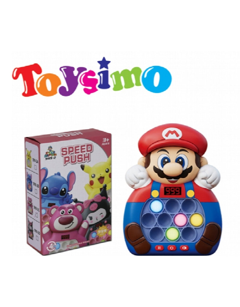 Super Mario Pop It Electronic Toy with Lights and Sounds