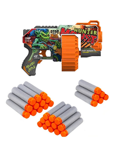 Toy gun Fast Pioneer Monster Hunter with soft bullets 24 rounds