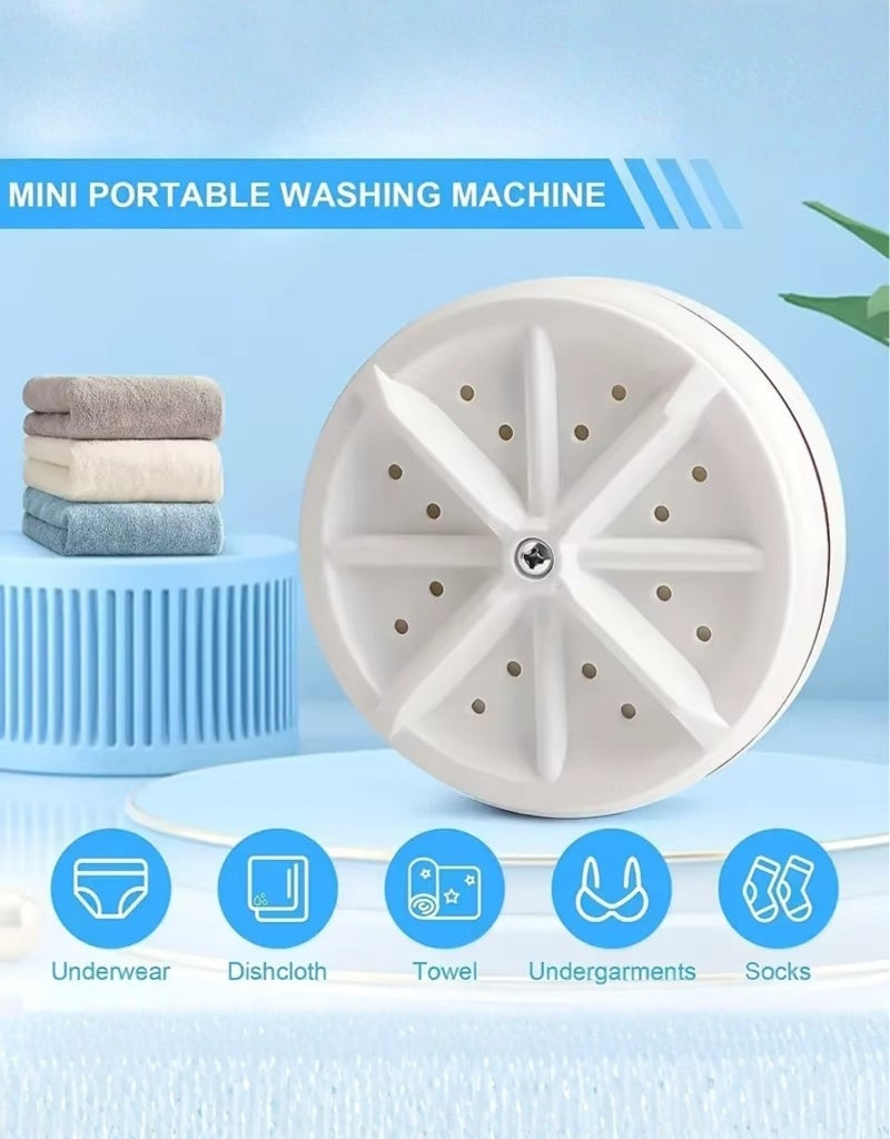 Ultrasonic Portable Washing Machine K-5 Turbine White