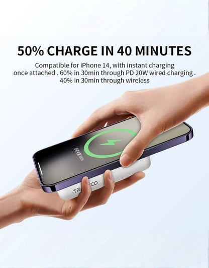 𝗧𝗿𝗮𝗻𝘆𝗼𝗼 Wireless MAgnetic PD Super Fast Power Bank 20W T-F25