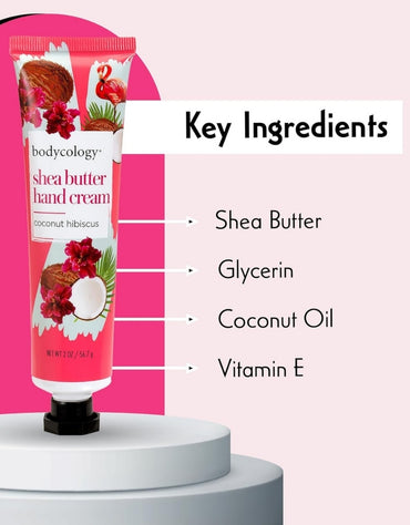 𝗕𝗼𝗱𝘆𝗰𝗼𝗹𝗼𝗴𝘆 Coconut Hibiscus Shea Butter Hand Cream 56 G