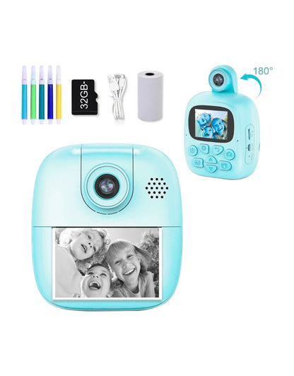 Children's Camera Print Instant Camera 1080P 2.0 Inch