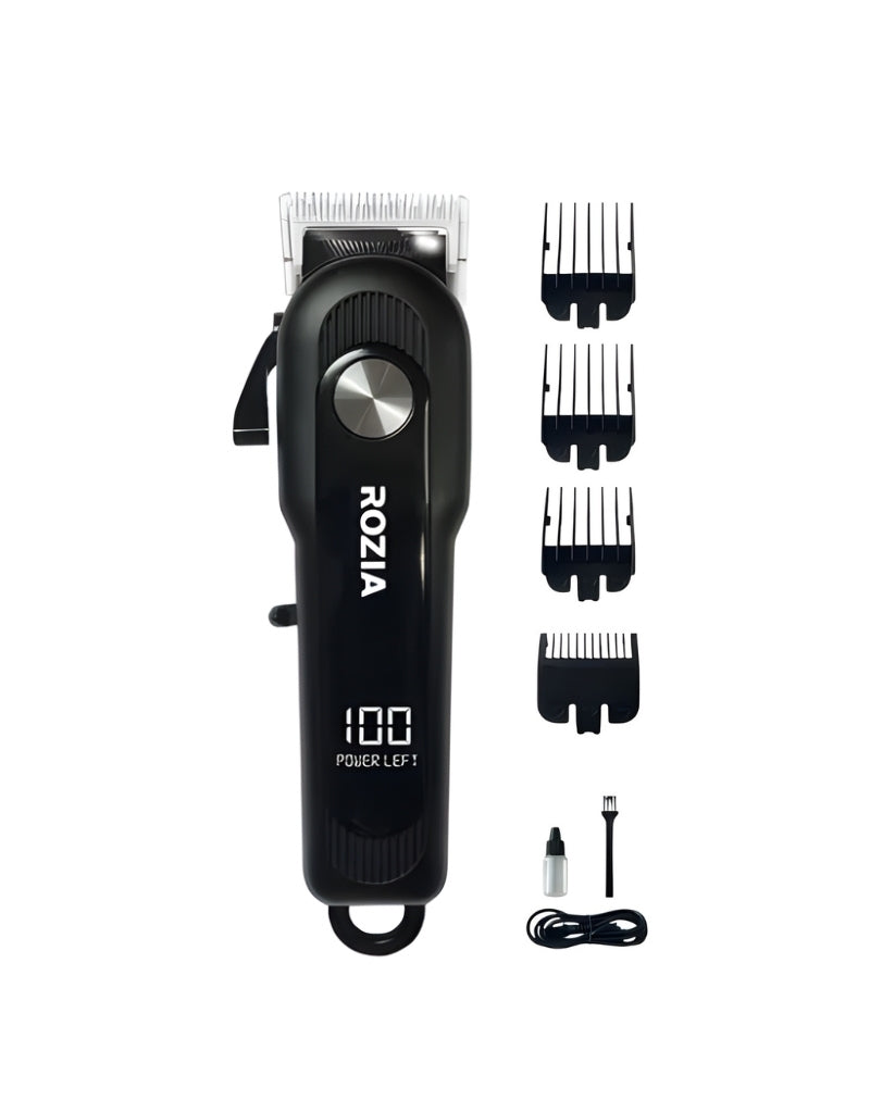 𝗥𝗼𝘇𝗶𝗮 HQ-2223 T-Blade Salon Professional LCD Display Electric Hair Clipper
