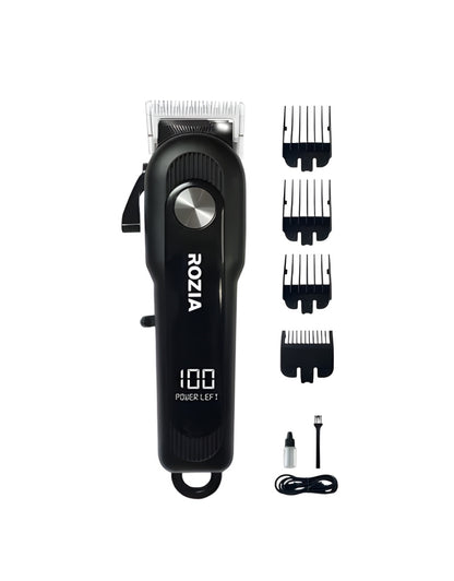 𝗥𝗼𝘇𝗶𝗮 HQ-2223 T-Blade Salon Professional LCD Display Electric Hair Clipper