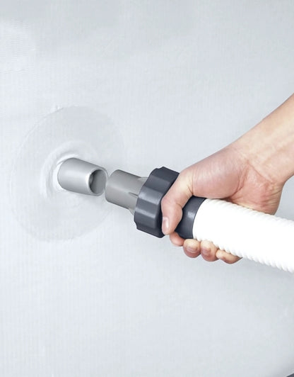 Bestway 58389 Flowclear swimming pool pump hose connection close-up