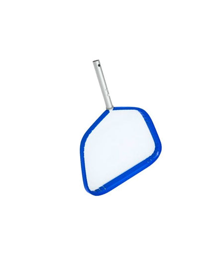 Bestway 58659 AquaScoop Above Ground Pool Skimmer with blue frame and white mesh net.