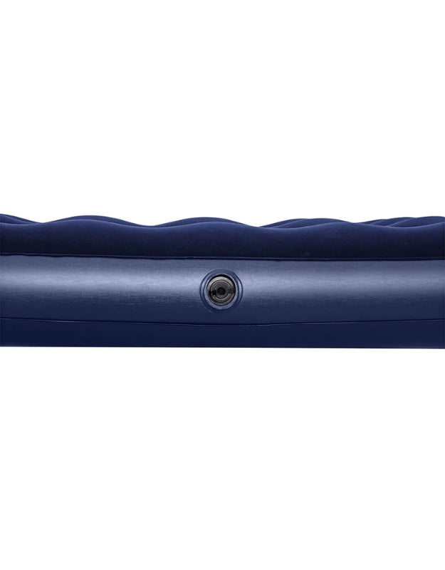 Bestway 67001 twin inflatable mattress 188x99x22cm side view showing inflation valve.