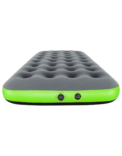 Front view of Bestway inflatable mattress with built-in air valves.