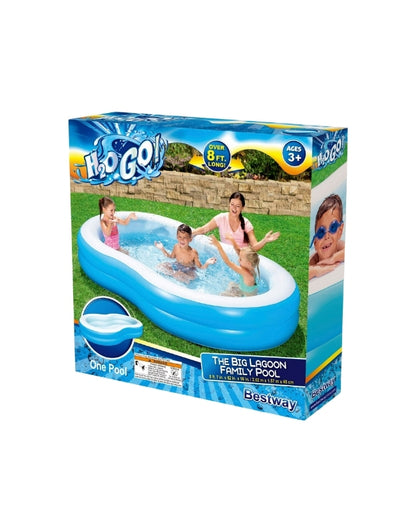 The Bestway NHR inflatable pool with its product box