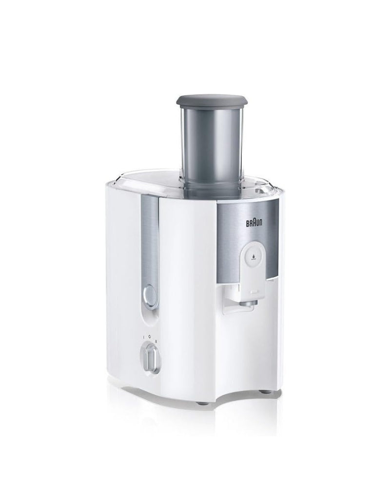 Braun Identity Collection Spin Juicer J500 in white – powerful centrifugal juicer with modern design