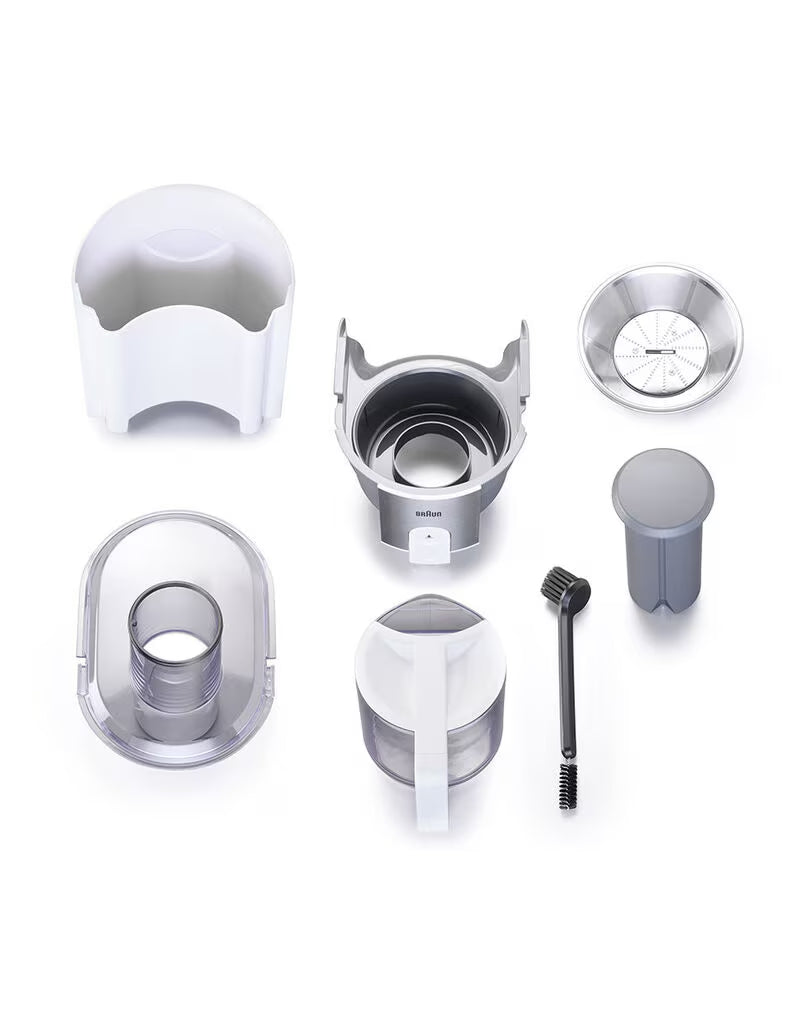 Braun Identity Collection J500 juicer parts and accessories – easy to clean detachable components